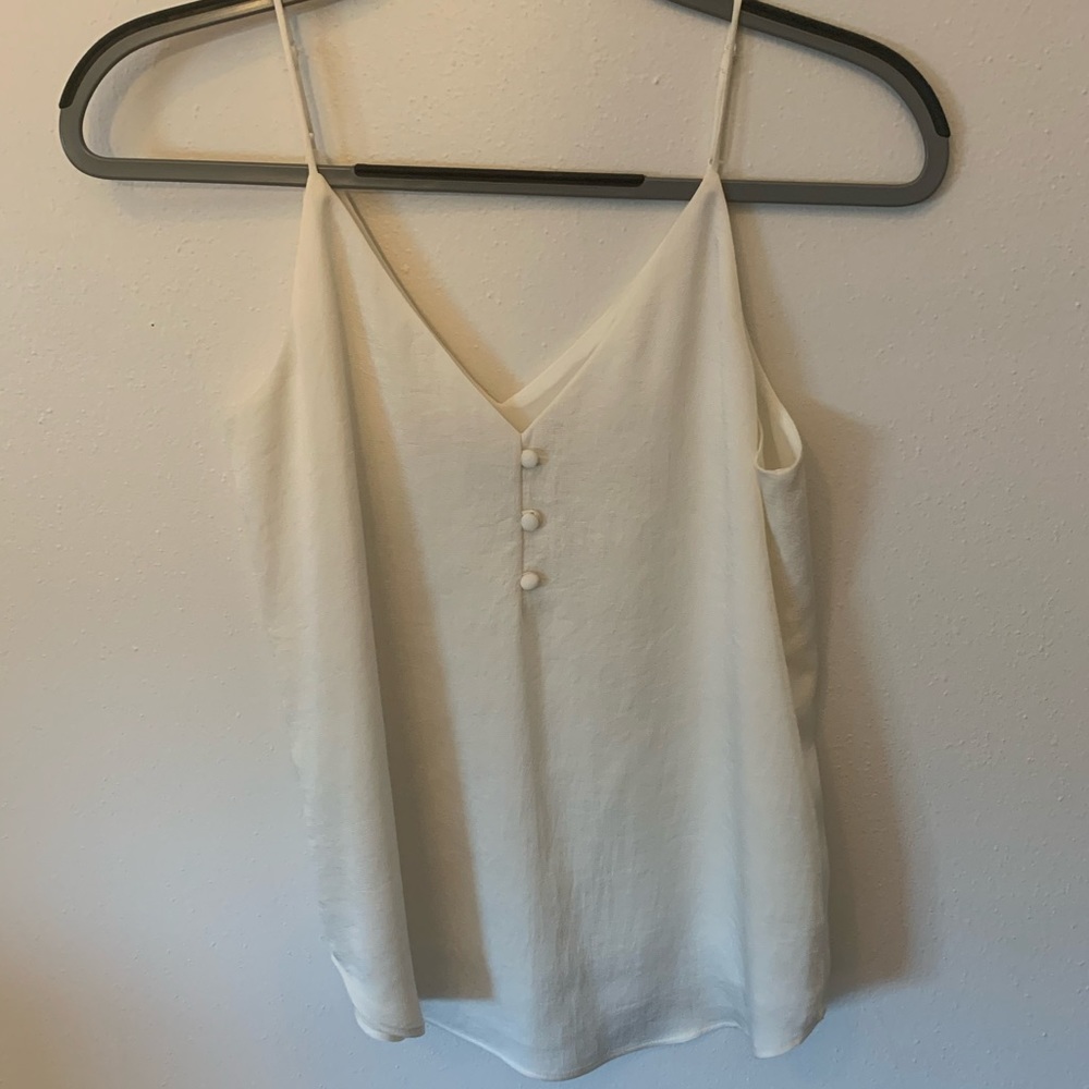 Express cream sleeveless top